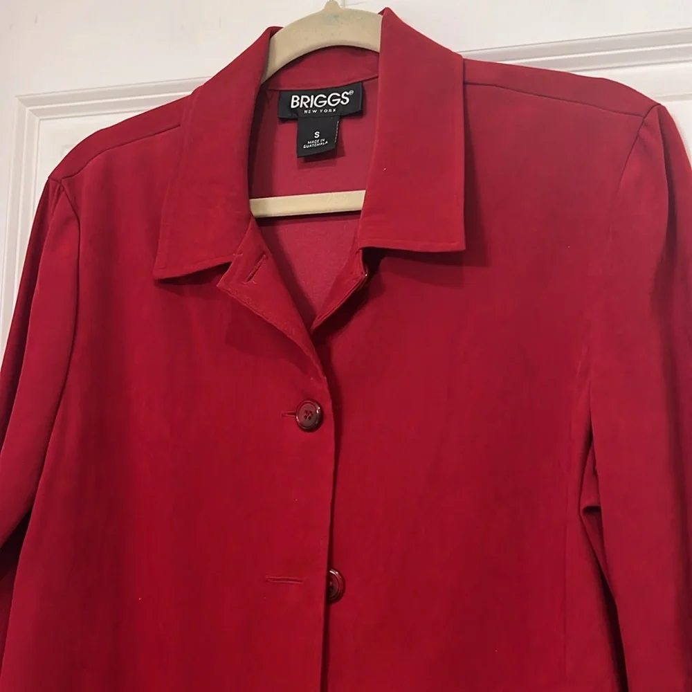 Briggs New York Red Shirt Jacket - Picture 2 of 3